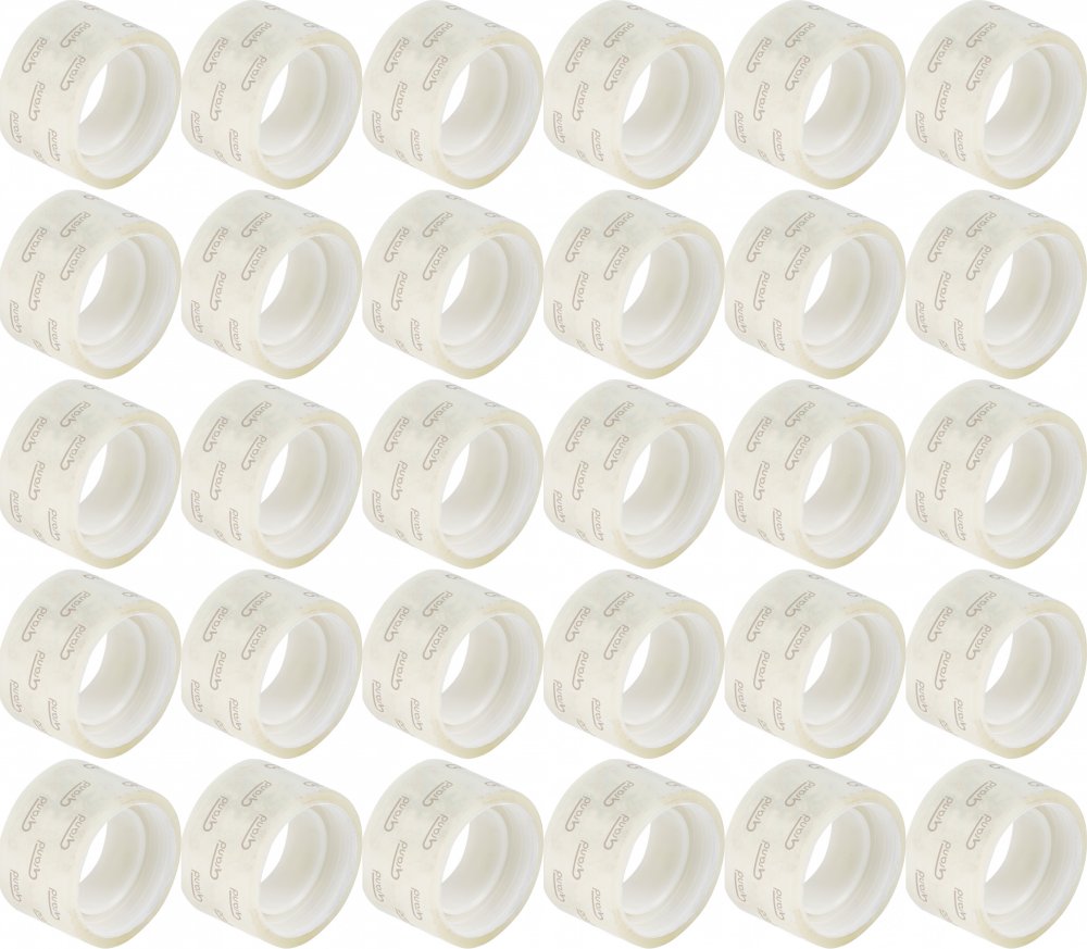 36x Taśma klejąca Grand, 24mm x 10yd, przezroczysty