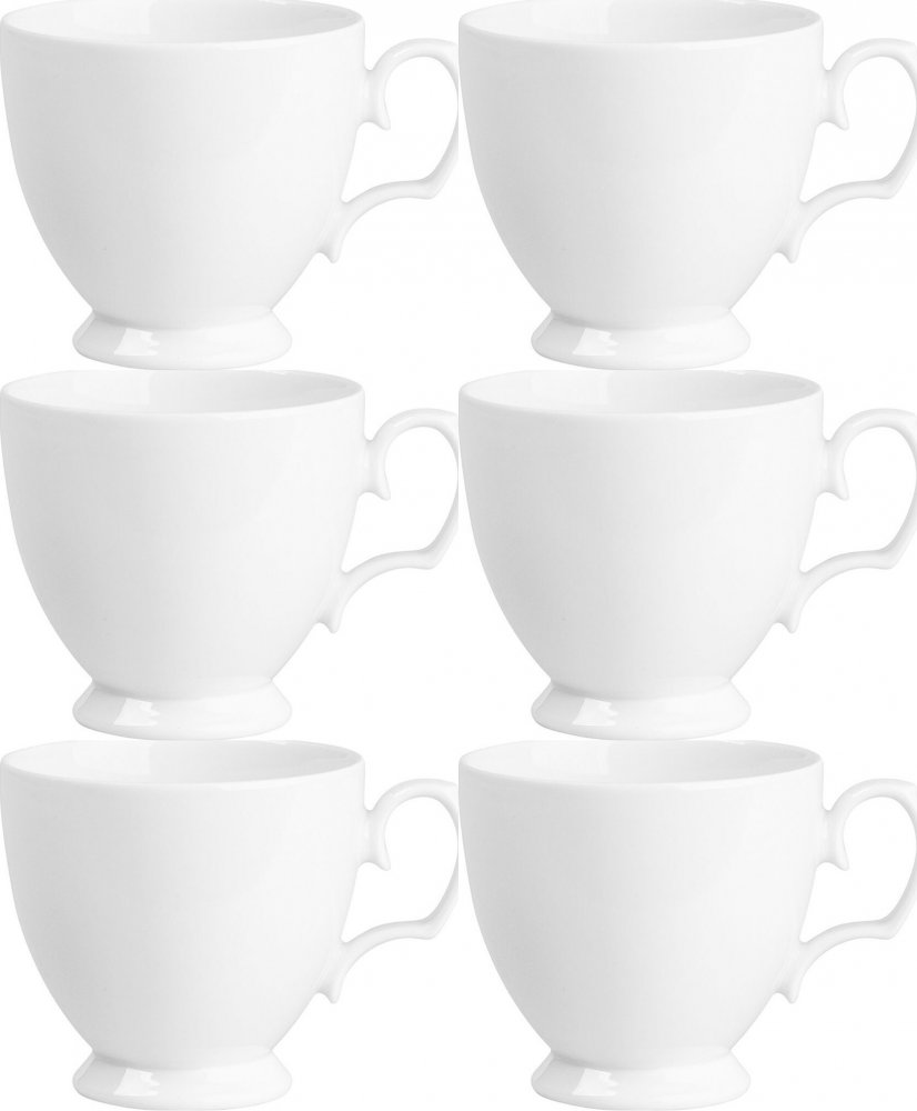 6x Filiżanka do kawy MariaPaula Klasyka, 220ml, porcelana, biały