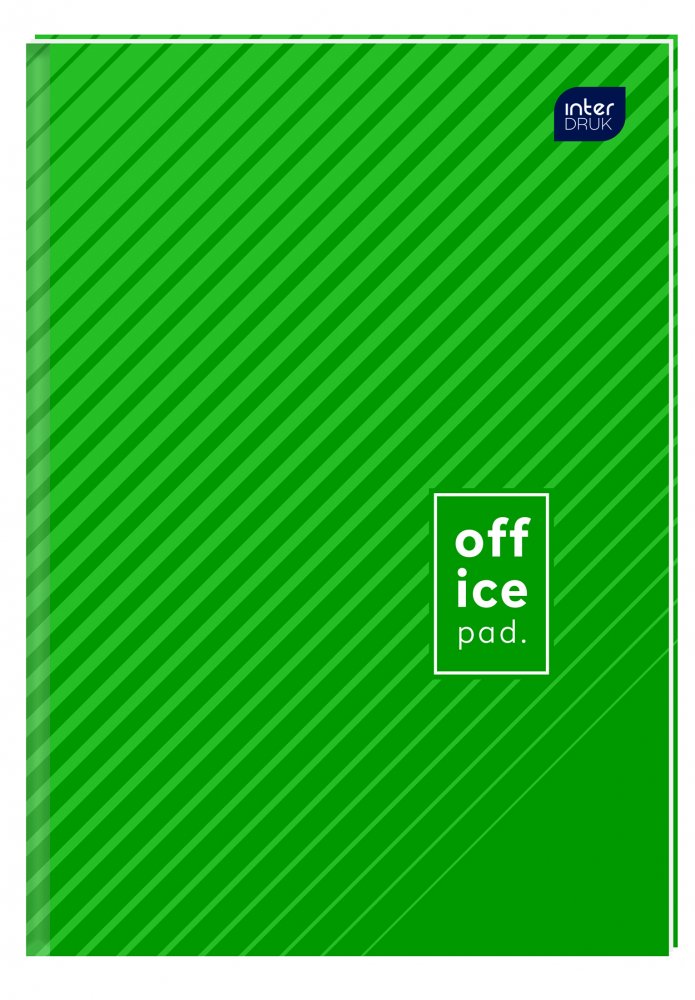 Brulion w kratkę Interdruk , A4, twarda oprawa, 288 kartek, mix wzorów