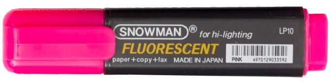 Zakreślacz Snowman, ścięta, różowy