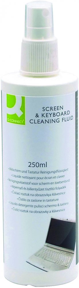 Spray do czyszczenia ekranów TFT/LCD/LED i klawiatur Q-connect, 250ml
