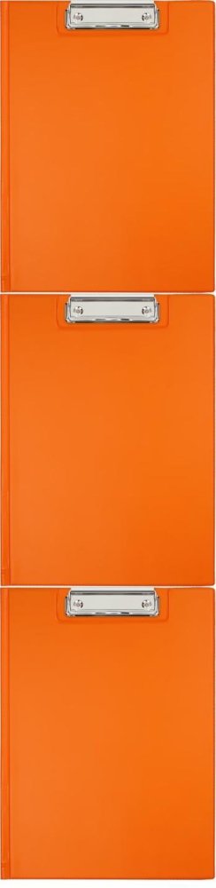 3x Clipboard Biurfol, z okładką, A4, pomarańczowy