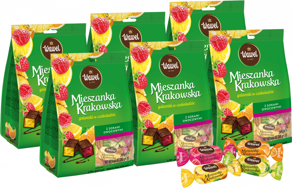 6x Cukierki mieszanka Krakowska Wawel, 245g