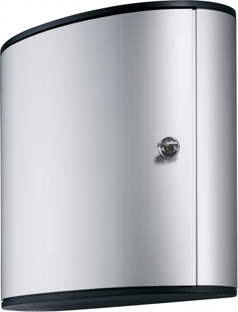Szafka na klucze Durable Key Box, na 36 kluczy, z zamkiem cylindrycznym i zawieszkami, srebrny