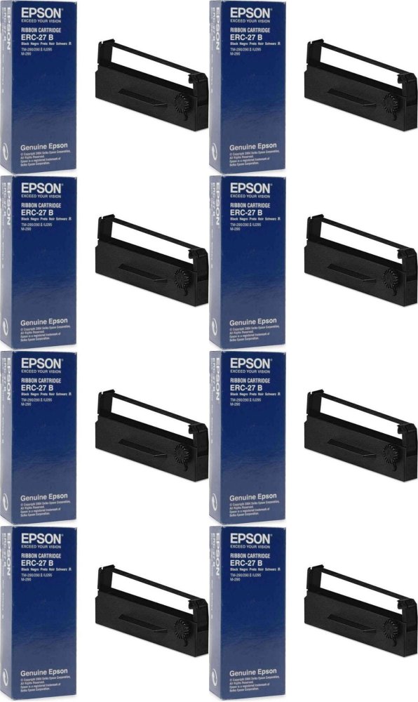 8x Kaseta Epson ERC 27, black (czarny)