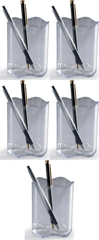 5x Kubek na długopisy Durable Trend, przezroczysty