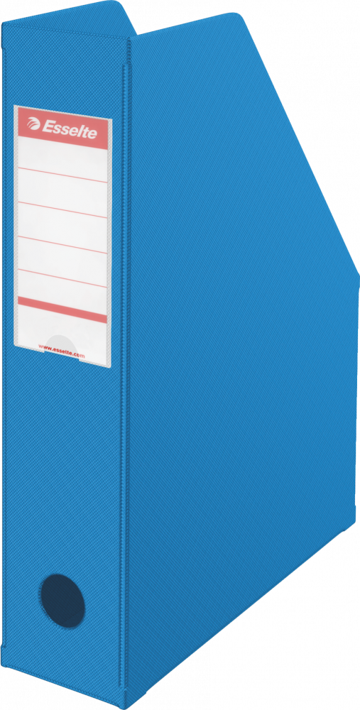 Organizer kartonowy na dokumenty Esselte Vivida, składany , A4, 70mm, do 700 kartek niebieski