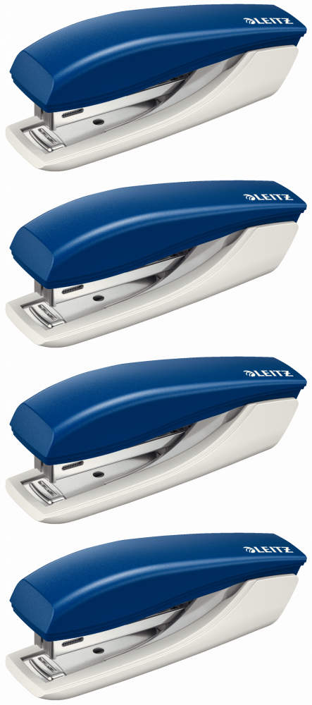 4x Zszywacz mini Leitz New NeXXt, do 10 kartek, niebieski