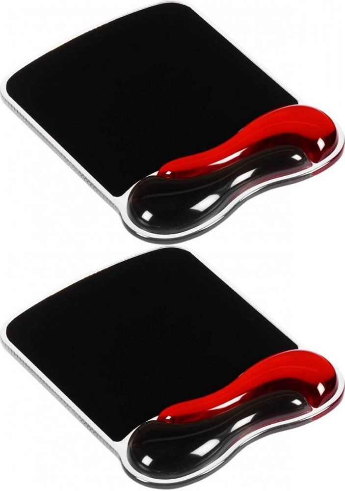 2x Podkładka pod mysz Kensington Duo Gel, czerwono-szary