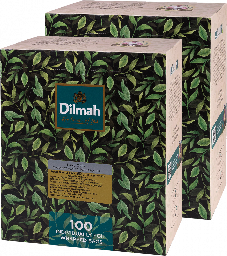 2x Herbata Earl Grey w kopertach Dilmah, 100 sztuk x 2g