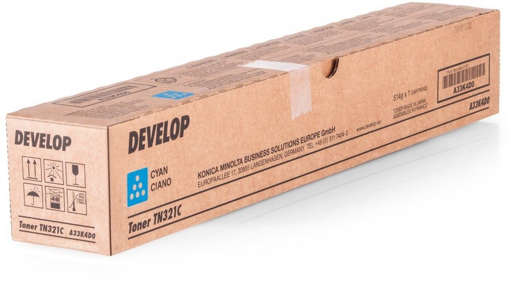 Toner Develop A33K4D0 (TN-321C), 25000 stron, cyan (błękitny)