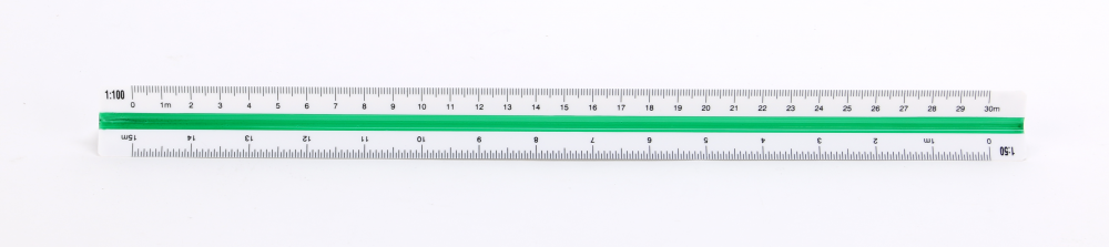 Skalówka Leniar, 30cm, nr4 1:2.5-1:100, mix kolorów