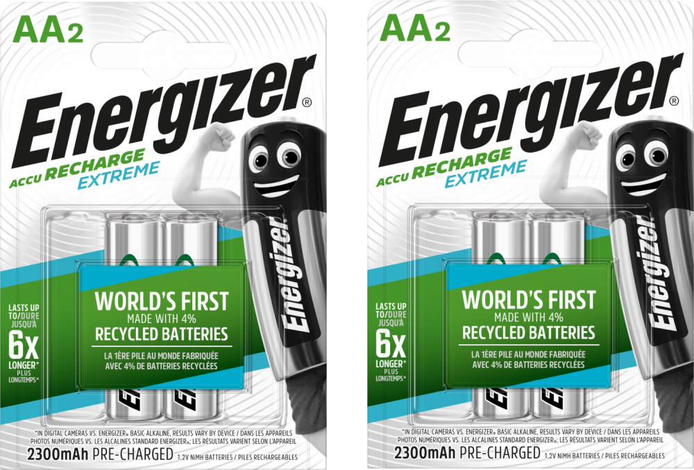 2x Akumulator Energizer Extreme, AA, 1.2V, 2300mAh, 2 sztuki