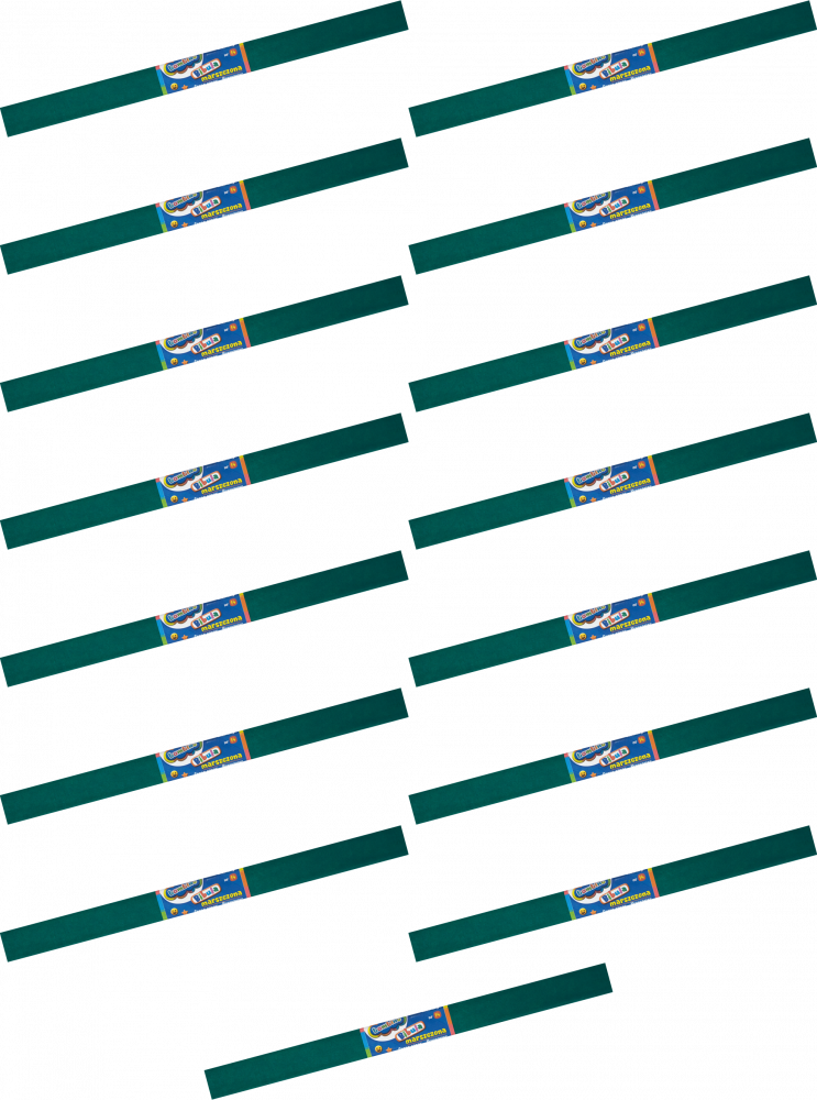 15x Bibuła marszczona Bambino, 200x50cm, turkusowy ciemny