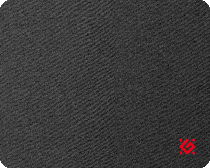 Podkładka pod mysz Defender Black, 250x200x3mm, czarny