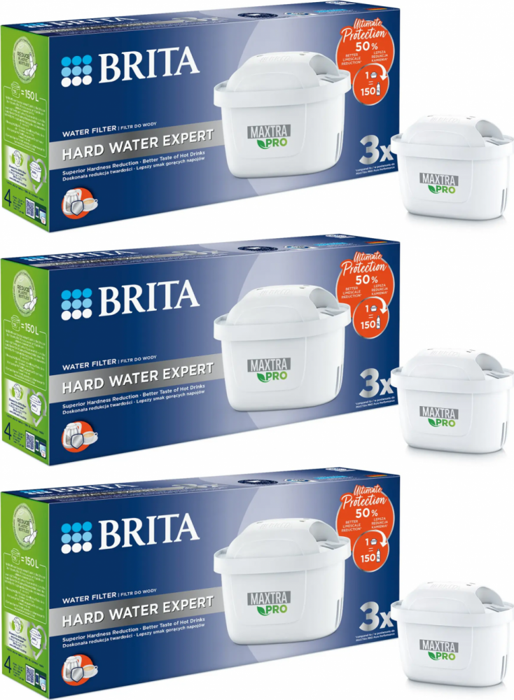 3x Wkład filtrujący Brita Maxtra Pro Hard Water Expert, 3 sztuki
