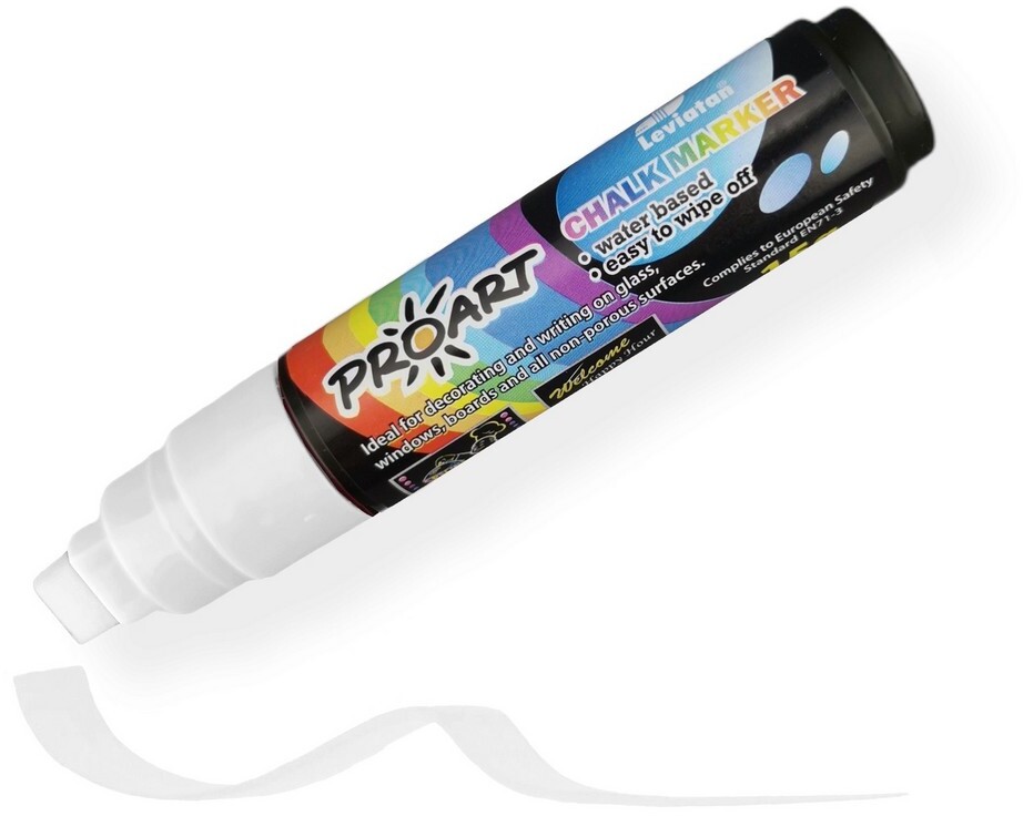 Marker kredowy Leviatan, ścięta, 4-10mm, 15g, biały