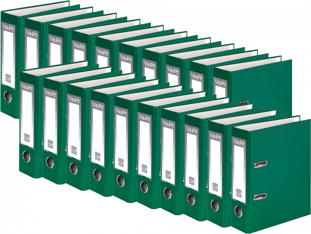 20x Segregator A5 VauPe FCK, 75mm, do 500 kartek, zielony