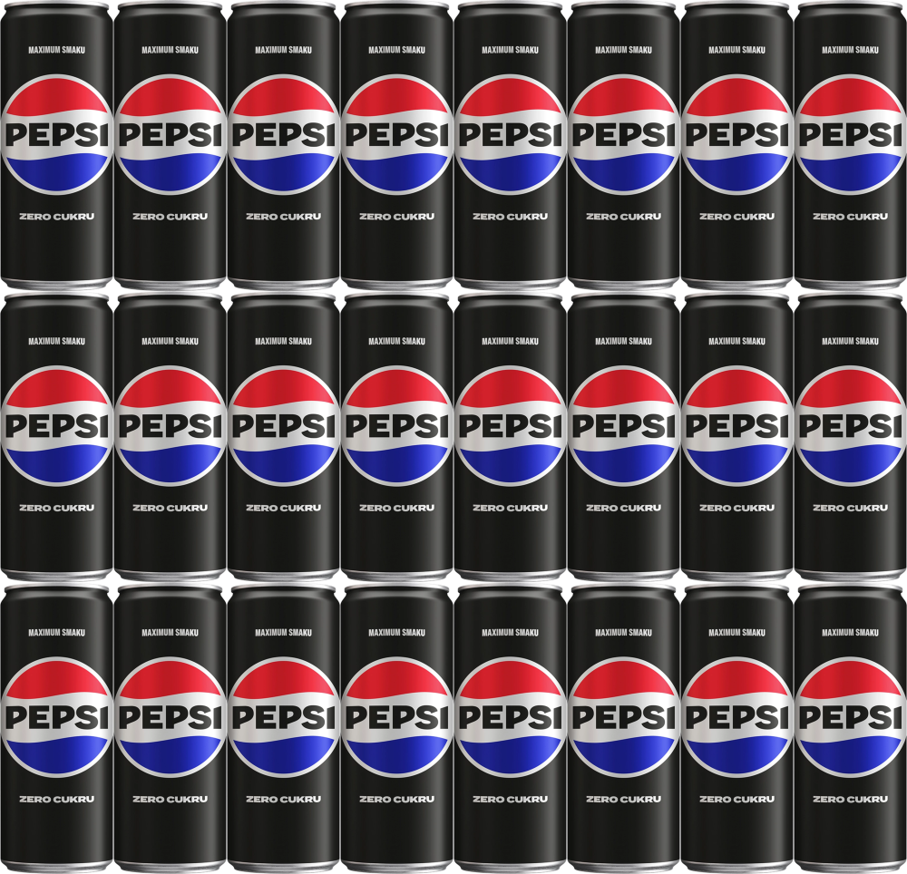 24x Napój gazowany Pepsi Zero, puszka, 0.33l, KAUCJA