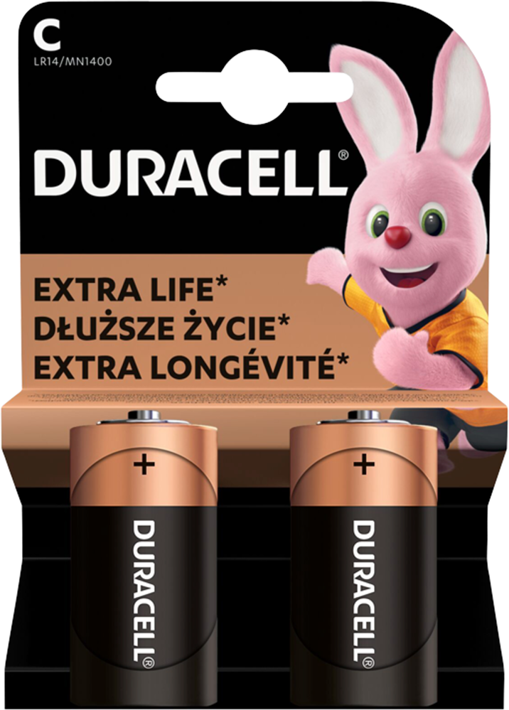 Bateria alkaliczna Duracell, LR14/C, 2 sztuki