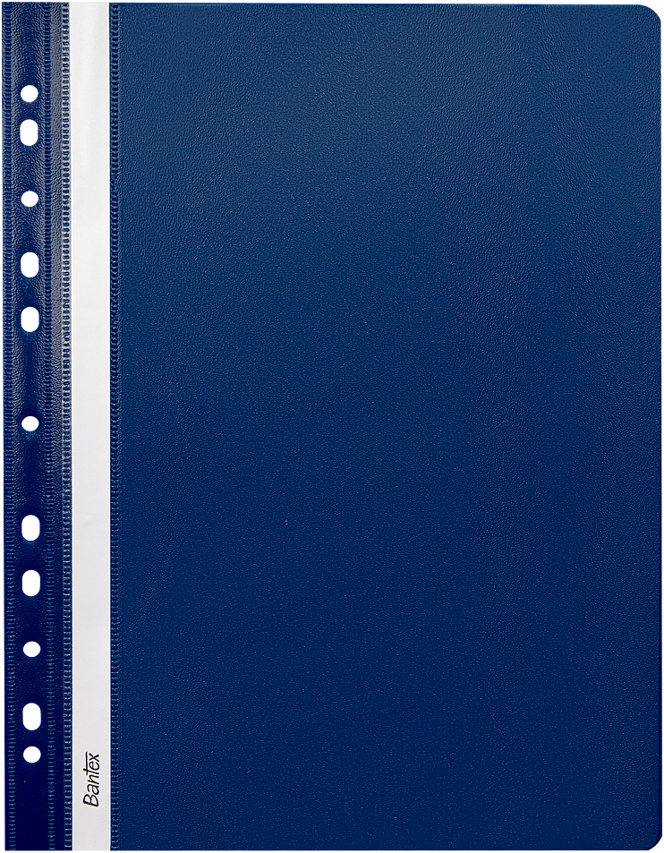 Skoroszyt plastikowy oczkowy Bantex Budget EVO, A4, do 200 kartek, granatowy