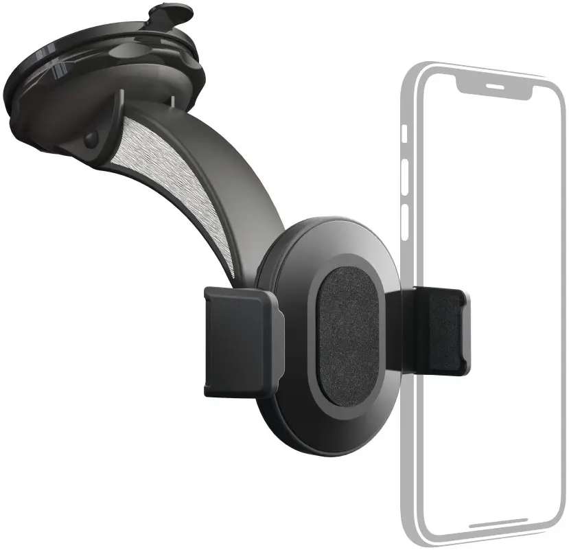 Uchwyt uniwersalny na przyssawkę Hama, na telefon, czarny