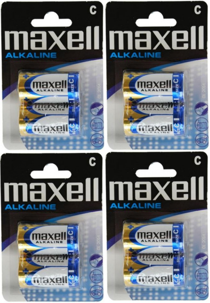 4x bateria alkaliczna Maxell, C LR14, 2 sztuki