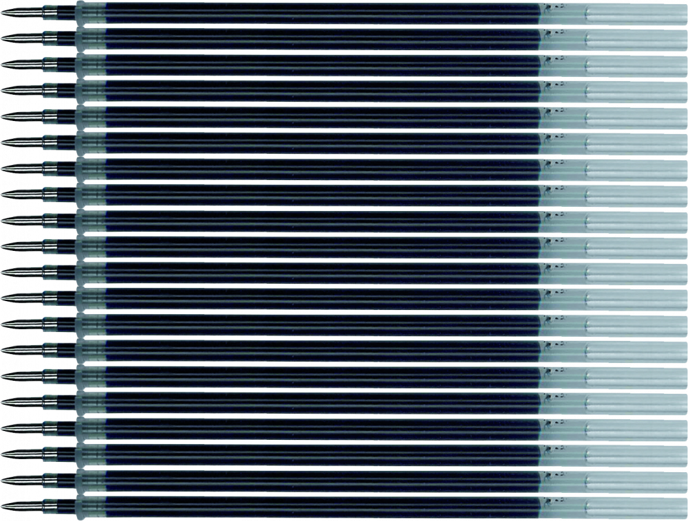 20x Wkład do długopisu żelowego Office Products Classic, 0.5mm, czarny