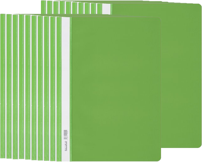 20x Skoroszyt plastikowy Biurfol, twardy, A4, jasnozielony