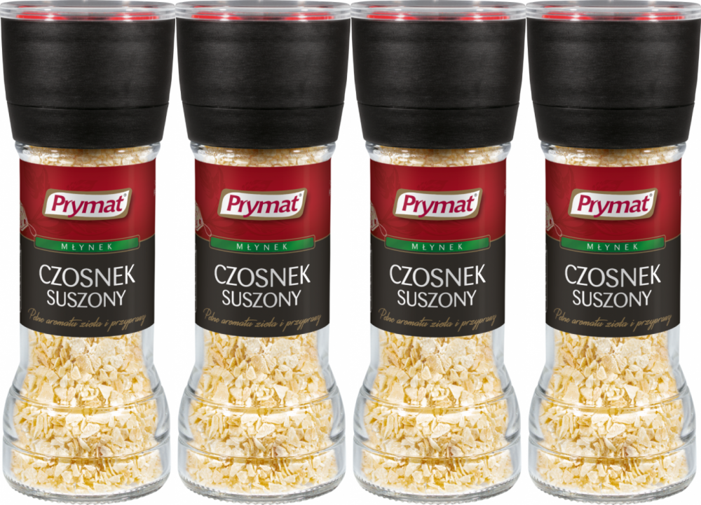 4x Czosnek suszony Prymat, w młynku, 55g