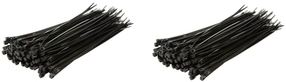 2x Opaski zaciskowe LogiLink, 20cm, 100 sztuk, czarny