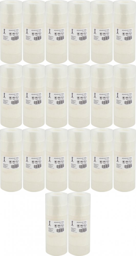 20x Taśma klejąca MemoBe, 24mmx30m, 6 sztuk, przezroczysty