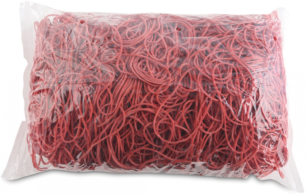 Gumki recepturki Office Products, 70mm, 1kg, czerwony