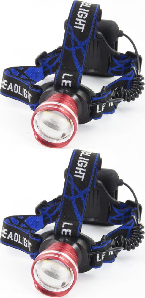 2x Latarka czołowa Esperanza EOT001 LED Cree T6 Procyon, regulowana, mix kolorów