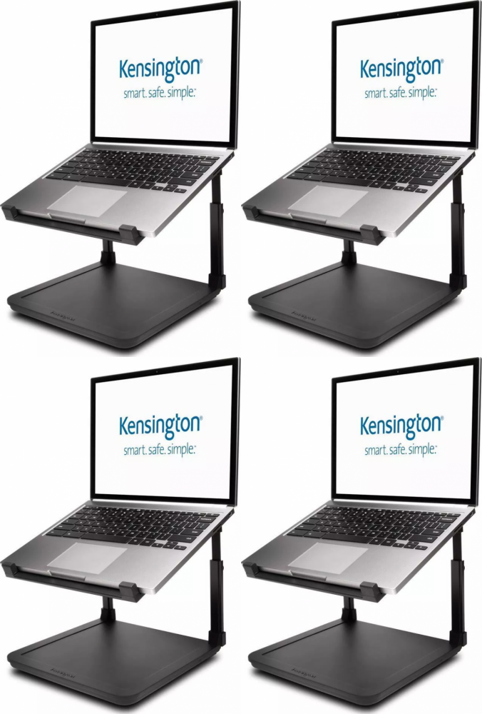 4x Podstawka pod laptopa Kensington, SmartFit, 222x256x248mm, czarny