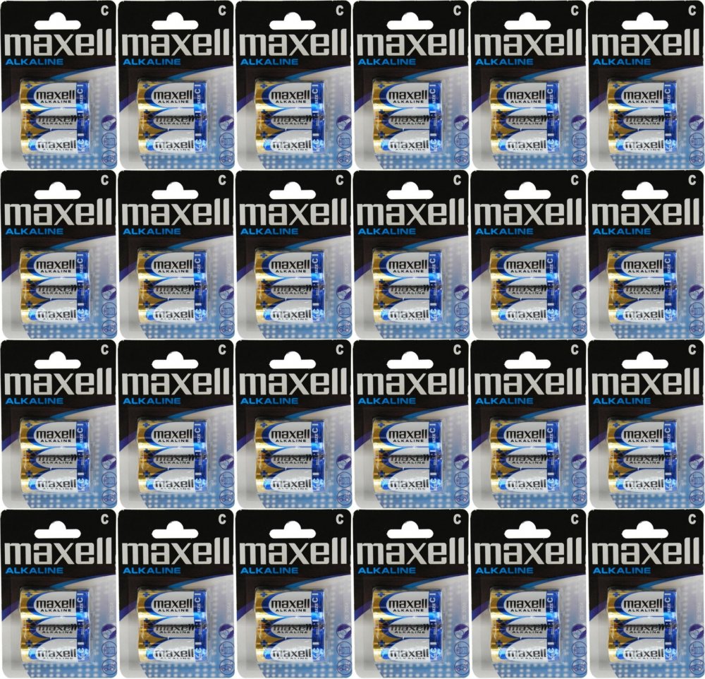 24x Bateria alkaliczna Maxell, C LR14, 2 sztuki