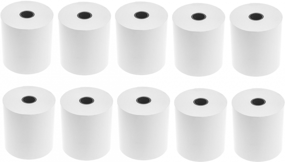 10x Rolka termiczna Drescher Polska Sp. z o.o., 57mm x 40m, 55g/m2, biały