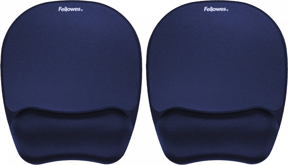 2x Podkładka piankowa pod mysz i nadgarstek Fellowes Memory Foam, 200x20x230mm, granatowy