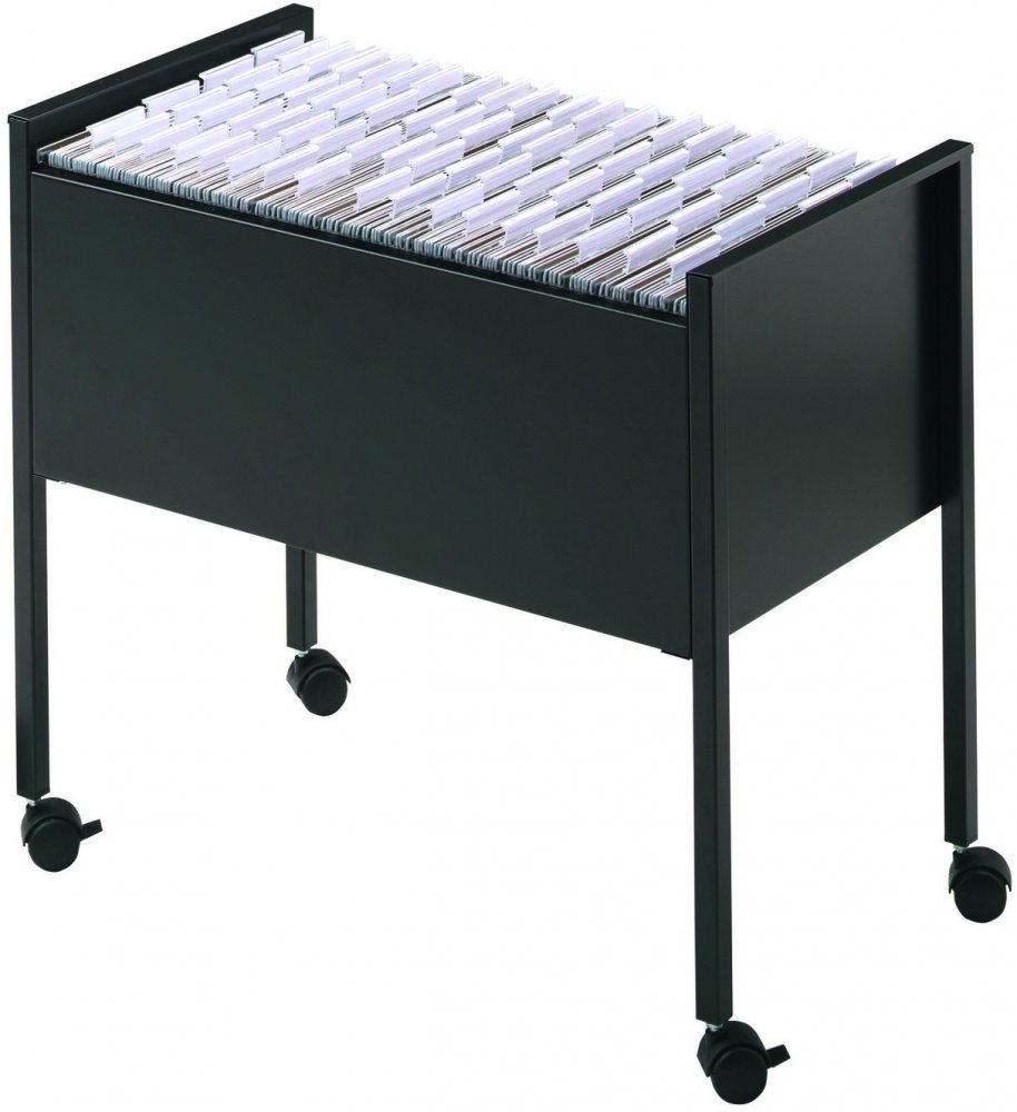 Wózek na 80 teczek zawieszkowych Durable Economy, 655x592x368mm, czarny