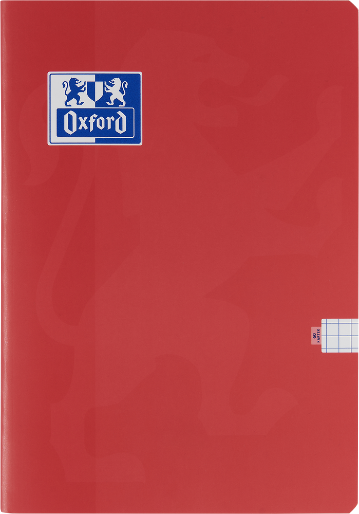 Zeszyt w kratkę Oxford Esse, A4, miękka oprawa, 60 kartek, mix kolorów