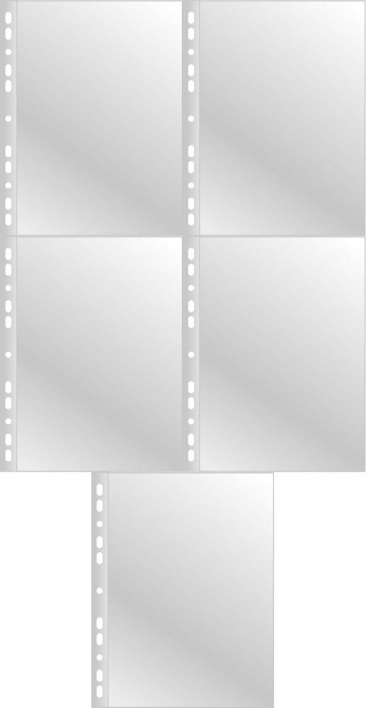 5x Koszulki krystaliczne Q-Connect, A4, 100μm, 100 sztuk, transparentny