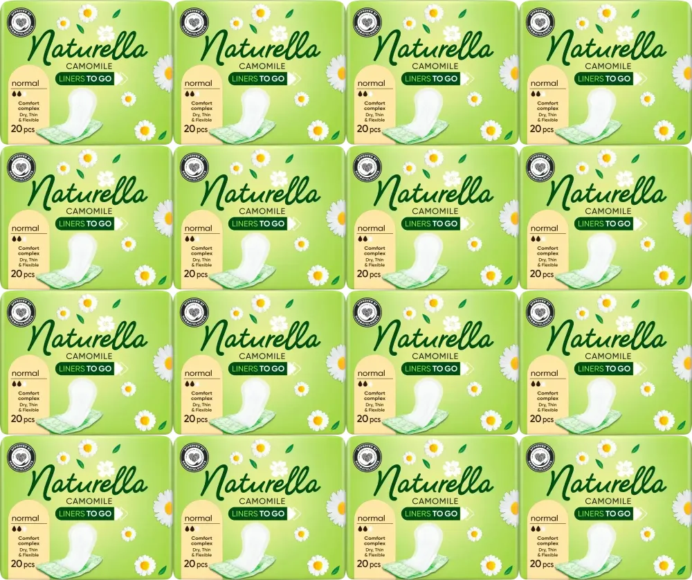 16x Wkładki higieniczne Naturella Liners ToGo, 20 sztuk