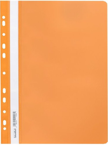 80x Skoroszyt plastikowy oczkowy Biurfol, miękki, A4, pomarańczowy