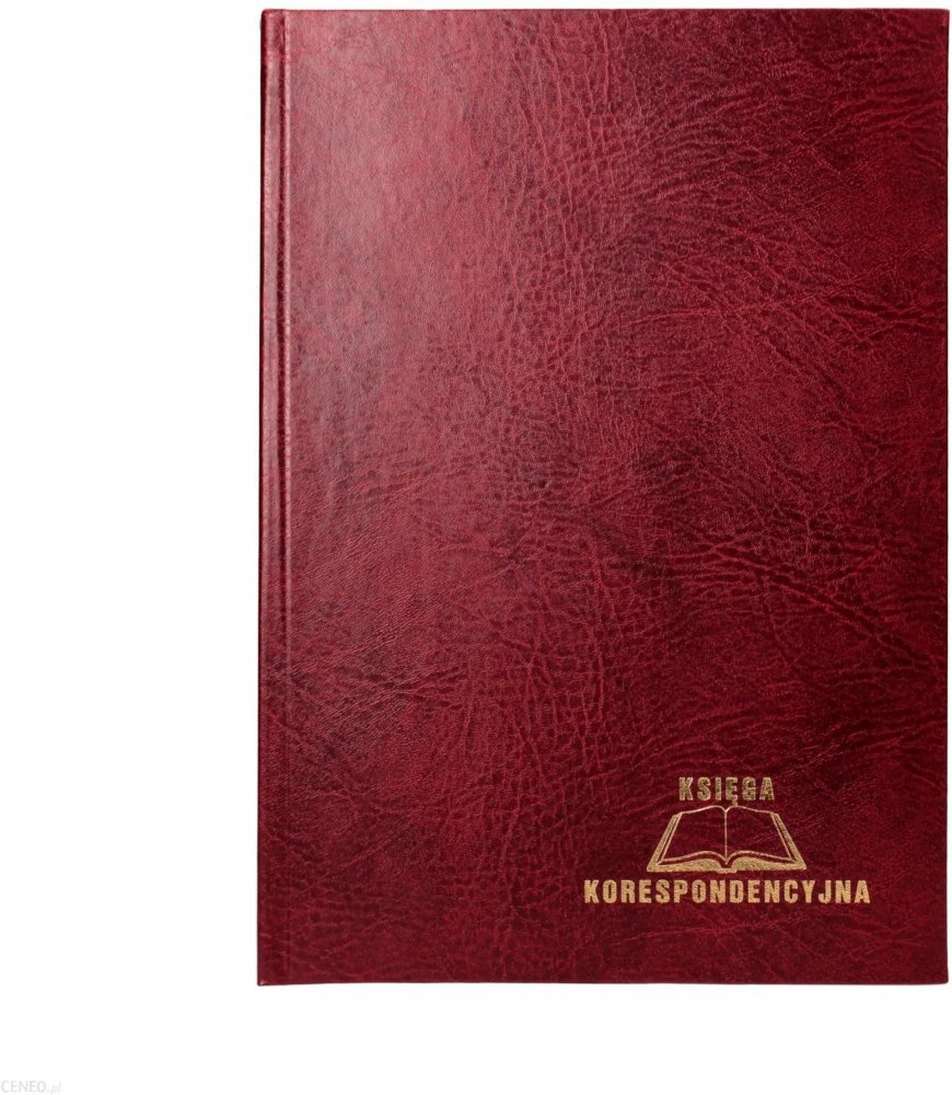 Księga korespondencyjna Warta, A4, 192 karty, bordowy
