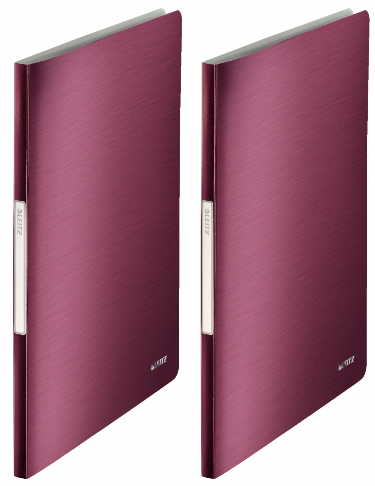 2x Album ofertowy Leitz Style, A4, 20 koszulek, rubinowa czerwień