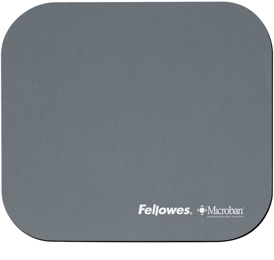 Podkładka pod mysz Fellowes Microban, 234x3x200, antybakteryjna, szary
