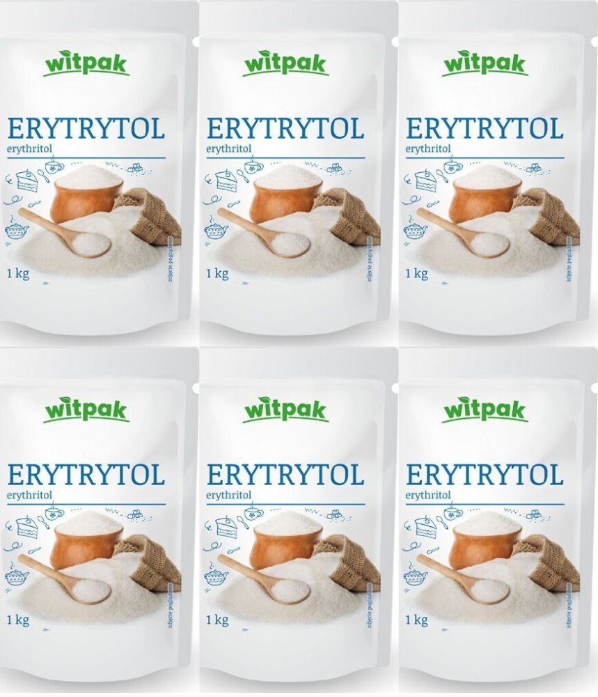6x Erytrytol Witpak, 1kg