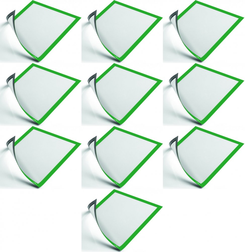 2x Ramka magnetyczna Durable Duraframe Magnetic, A4, 5 sztuk, zielony