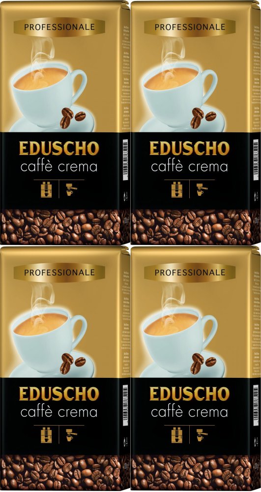 4x Kawa ziarnista Eduscho Caffé Crema, 1kg