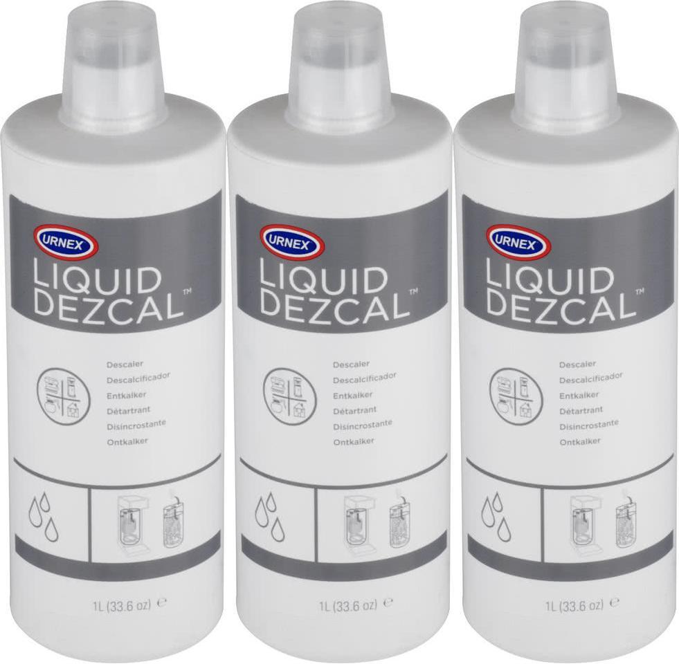 3x Odkamieniacz do ekspresów ciśnieniowych Urnex Dezcal, bezzapachowy, 1l